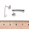 304 Stainless Steel Stud Earring Finding STAS-Z091-02P-03-3