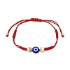 Adjustable Lanmpword Evil Eye Braided Bead Bracelet BJEW-JB11062-03-1