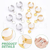 304 Stainless Steel Open Cuff Finger Rings RJEW-UN00012-5