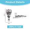DICOSMETIC 100Pcs Tibetan Style Alloy Pendant FIND-DC0006-03-2