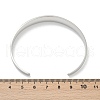 304 Stainless Steel Open Cuff  Bangles for Women BJEW-R019-03P-02-5