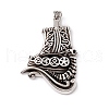 Tibetan Style 304 Stainless Steel Pendants STAS-P305-29AS-1