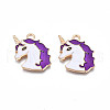 Alloy Enamel Pendants ENAM-S130-20D-2
