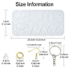 DIY Mixed Shapes Charm Pendant Silicone Molds for DIY Earring Keychain Making DIY-YW0009-44-2