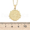 Demon Goat Pentagram 304 Stainless Steel Pendant Necklaces NJEW-M096-39G-3