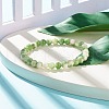 Natural White Jade Round Beaded Stretch Bracelet BJEW-JB07968-04-2