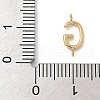 304 Stainless Steel Letter Connector Charms STAS-M108-01G-07-3