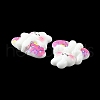 Opaque Cute Bunny Cabochons CRES-O006-14B-4