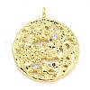 Brass Micro Pave Clear Cubic Zirconia Pendants FIND-Z044-06A-1