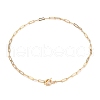 Brass Paperclip Chain Necklaces NJEW-JN03194-1