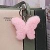 Imitation Rabbit Fur Keychain PW-WGED029-02-1