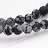 Natural Snowflake Obsidian Gemstone Beads G-J338-03-4mm-1