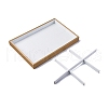 2 Row 6 Grids Removable Imitation Leather Jewelry Trays CON-G023-14-3
