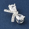 Brass Micro Pave Cubic Zirconia Pendants KK-A253-05S-2