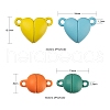 16 Sets 8 Style Spray Painted Alloy Magnetic Clasps X1-FIND-LS0001-64-3