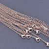 Stainless Steel Cable Chain Necklaces for DIY Jewelry Making Accessories EH9991-3-1