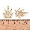 Brass Micro Pave Cubic Zirconia Pendants KK-N262-109A-G-3