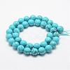 Synthetic Turquoise Bead Strands G-G671-8mm-2