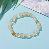 Natural Citrine(Dyed & Heated) Beads Stretch Bracelets BJEW-JB05879-01-3