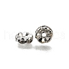 Brass Grade A Crystal Rhinestone Spacer Beads RB-A006-8MM-N-2
