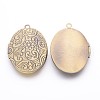 Brass Locket Pendants ECF133-1AB-1