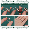   1Pc Adjustable Sterling Sliver Finger Ring Components FIND-PH0023-44-3