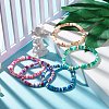 Polymer Clay Heishi Beads Stretch Bracelet BJEW-JB07204-3