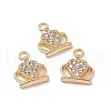 Alloy Crystal Rhinestone Charms FIND-C019-25KCG-4