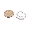 2Pcs 2 Colors Electroplate Non-magnetic Synthetic Hematite Bead Cuff Rings RJEW-JR00904-02-3