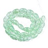 Transparent Crackle Glass Beads Strands GLAA-S192-B-010E-2