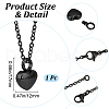 CREATCABIN Stainless Steel Urn Ashes Necklace NJEW-CN0001-03B-2