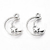 Tibetan Style Alloy Pendants X-TIBE-S323-035AS-RS-1