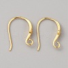Brass Micro Pave Clear Cubic Zirconia Earring Hooks KK-WH0038-44G-2