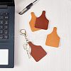 Olycraft 40Pcs 2 Colors PU Leather Label Tags DIY-OC0009-09-6