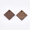 Walnut Wood Pendants WOOD-S054-38-2