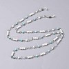 Synthetic Turquoise Eyeglasses Chains AJEW-EH00001-03-2