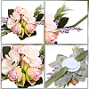 CRASPIRE 2Pcs 2 Style Silk Imitation Rose Corsage Boutonniere AJEW-CP0001-60-5