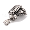 304 Stainless Steel Pendants STAS-K283-33AS-3