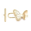 Brass Micro Pave Clear Cubic Zirconia Toggle Clasps KK-N254-149G-2