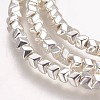Electroplated Non-magnetic Synthetic Hematite Beads Strands G-P379-G02-2