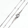 Tarnish Resistant 304 Stainless Steel Coreana Chain Necklaces STAS-G083-24P-1