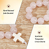 Round Dyed Natural Jade Pendants Decoration HJEW-OC00010-4