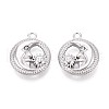 304 Stainless Steel Pendants STAS-N109-206P-1