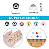 ARRICRAFT 120Pcs 6 Colors Natural Freshwater Shell Beads Strands SHEL-AR0001-05-2
