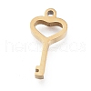 304 Stainless Steel Pendants STAS-M275-02G-2