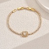 Elegant Brass Charm Bracelets OR7420-1-1