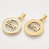 Valentine's Day Theme 201 Stainless Steel Pendants STAS-N089-74G-2