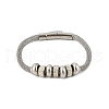 304 Stainless Steel Mesh Chain Bracetls for Women BJEW-Z087-16P-4