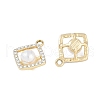 UV Plating Alloy Pendants FIND-M018-07G-2