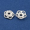 925 Sterling Silver Bead Caps STER-C007-04F-S-2